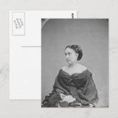 Burgeroorlog-tijdperk portret van een onbekende vr briefkaart (Voorkant / Achterkant)