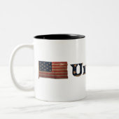 Burgeroorlog Unie 🇺🇸 ✨ Geweldige Gift Militaire Tweekleurige Koffiemok (Links)