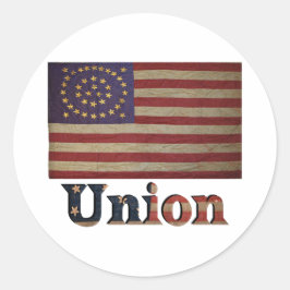 Burgeroorlog Unie 🇺🇸 ✨ Geweldige Oude Militaire Ronde Sticker
