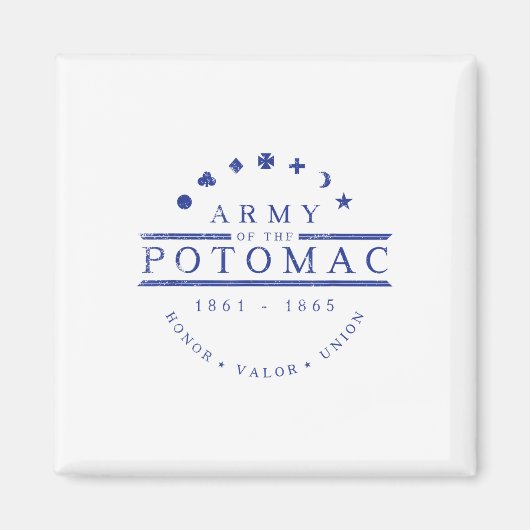 Burgeroorlog Unie Leger van de Potomac Magneet (Voorkant)
