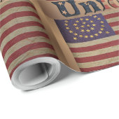 Burgeroorlog Union Flag ✨ Antiek geschiedenis Cadeaupapier (Rol Hoek)