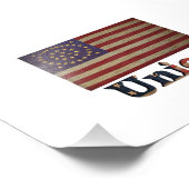 Burgeroorlog Union Flag ✨ Antiek geschiedenis Foto Afdruk (Hoek)