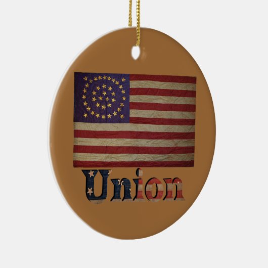 Burgeroorlog Union Flag ✨ Antiek geschiedenis Keramisch Ornament (Rechts)