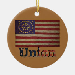 Burgeroorlog Union Flag ✨ Antiek geschiedenis Keramisch Ornament