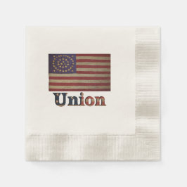 Burgeroorlog Union Flag ✨ Antiek geschiedenis Servet