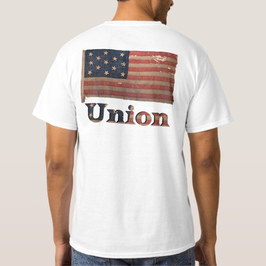Burgeroorlog Union Flag ✨ Antiek geschiedenis T-shirt (Achterkant)