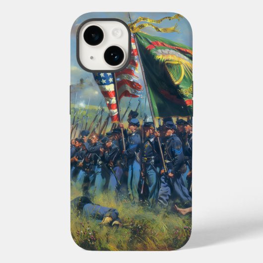 Burgeroorlog Union-troepen Ierse Brigade Case-Mate iPhone Case (Achterkant)