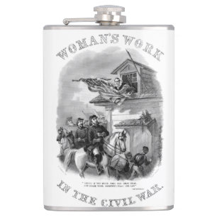 Burgeroorlog - Vrouwen werken - Barbara Frietchie Heupfles