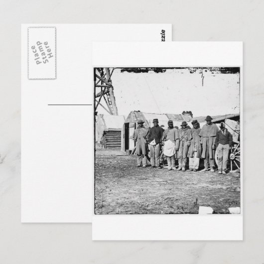 Burgeroorlog, zwarte Teamsters Briefkaart (Voorkant / Achterkant)