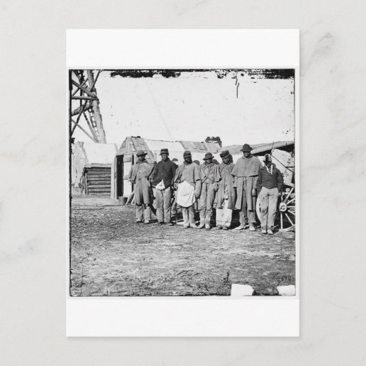 Burgeroorlog, zwarte Teamsters Briefkaart (Voorkant)