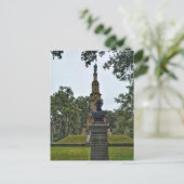 Burgeroorlogmonument Savannah GA Forsyth Park foto Briefkaart (Staand voorkant)