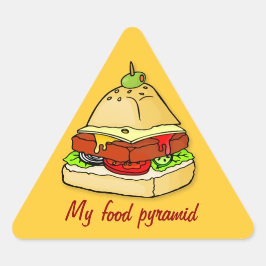 Burgerpiramide Sticker (Voorkant)