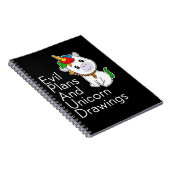 Burgerplannen en eenhoorntekeningen notitieboek (Rechterzijde)