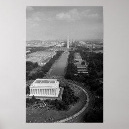 Burgerrechten Maart in Washington - 1963 Poster