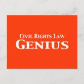 Burgerrechtenwet Geniale geschenken Briefkaart (Voorkant)