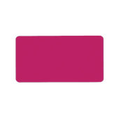 Burgerroze adreslabel etiket (Voorkant)