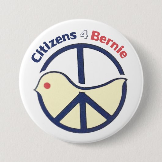 Burgers 4 Bernie Ronde Button 7,6 Cm (Voorkant)