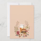Burgers and Brews Couples Douche Uitnodiging (Achterkant)