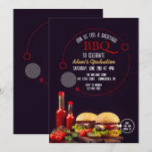 Burgers BBQ Uitnodiging (Voorkant / Achterkant)