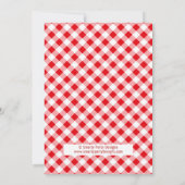 Burgers, Beer, & de Uitnodiging van het Baby showe (Achterkant)