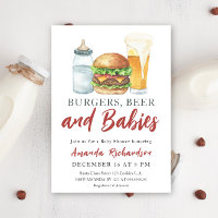 Burgers, BIER en Baby - Baby shower