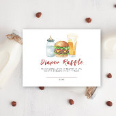 Burgers, Bier en Baby's - Luier Raffle Informatiekaartje