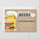 Burgers, biertjes en luiers ook papa te worden cad kaart (Voorkant)