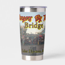 Burgers bij de brug Lake Havasu, Az.