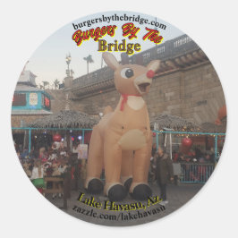 Burgers bij de brug Lake Havasu Ronde Sticker