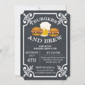 Burgers & Brew Barbecue Party - Uitnodiging (Voorkant)