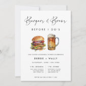 Burgers & Brews voor het repetitiediner van I Do Kaart (Voorkant)