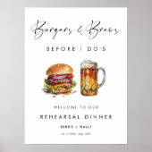 Burgers & Brews voor het repetitiediner van I Do Poster (Voorkant)