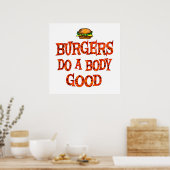Burgers doen het goed poster (Keuken)