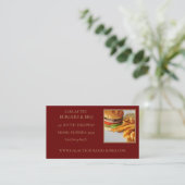 Burgers en bbq voedsel visitekaartje (Staand voorkant)