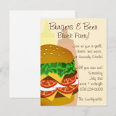 Burgers en Beer, Blokpartijuitnodiging 2 Uitnodiging Briefkaart (Voorkant / Achterkant)