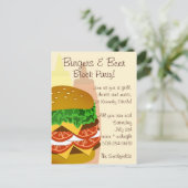 Burgers en Beer, Blokpartijuitnodiging 2 Uitnodiging Briefkaart (Staand voorkant)