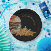 Burgers en Brews Party Papieren Bordje (Feest)