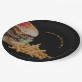 Burgers en Brews Party Papieren Bordje (Gekanteld)