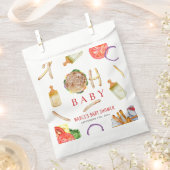 Burgers en flessen Hamburger Oh Baby shower Bedankzakje (Geknipt)