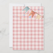 Burgers en frietjes fastfood verjaardagsfeestje kaart (Achterkant)