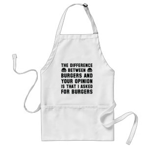 Burgers en je mening standaard schort