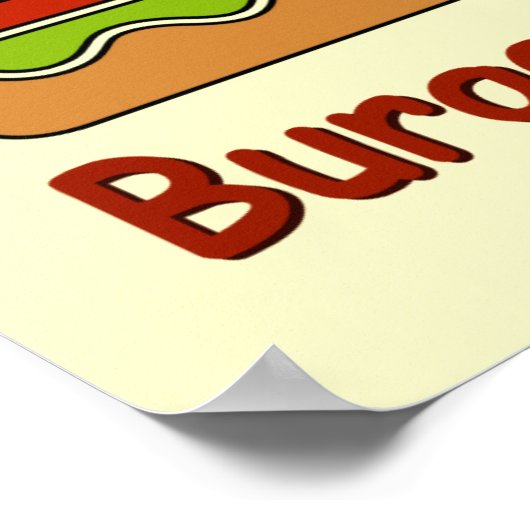 Burgers & Fries Poster (Hoek)
