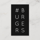#BURGERS hashtag loyaliteitspunkkaart Klantenkaartje (Voorkant)