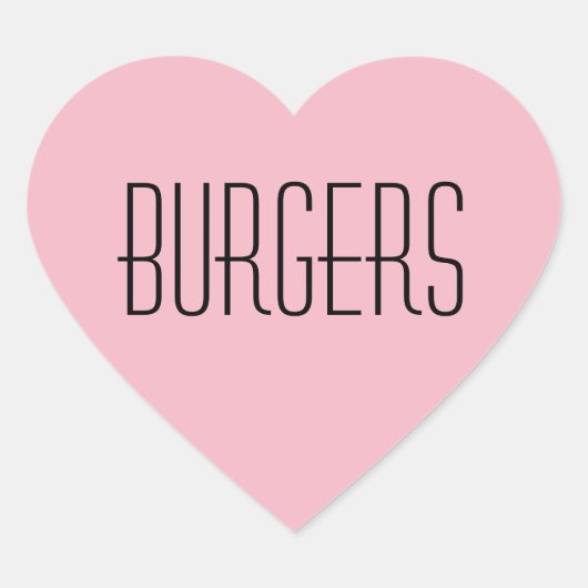 Burgers Heart Sticker (Voorkant)