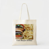Burgers in Fries Canvas tas (Voorkant)