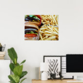 Burgers in Fries Poster (Thuiskantoor)