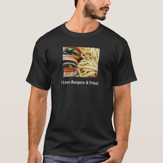 Burgers in Fries T-shirt (Voorkant)