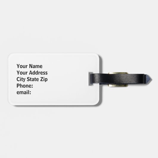 Burgers in het Bagagelabel Fries (Achterkant horizontaal)