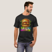 burgers is always the answer t-shirt (Voorkant volledig)