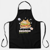 Burgers mijn gelukkige plek schort (Voorkant)